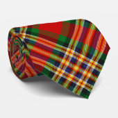 Clan MacGill Crest over Tartan Neck Tie (Rolled)