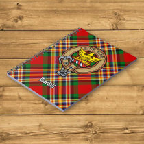 Clan MacGill Crest over Tartan Notebook