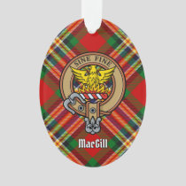Clan MacGill Crest over Tartan Ornament