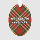 Clan MacGill Crest over Tartan Ornament (Back)