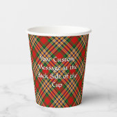 Clan MacGill Crest over Tartan Paper Cups (Back)