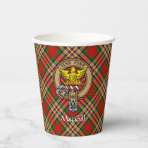 Clan MacGill Crest over Tartan Paper Cups