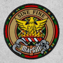 Clan MacGill Crest over Tartan Patch