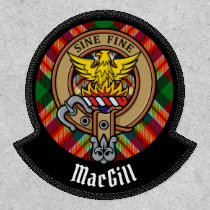 Clan MacGill Crest over Tartan Patch