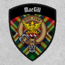 Clan MacGill Crest over Tartan Patch