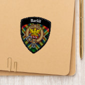 Clan MacGill Crest over Tartan Patch (On Folder)