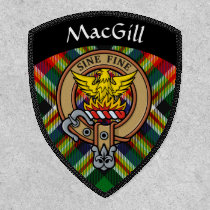 Clan MacGill Crest over Tartan Patch