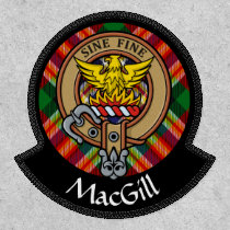 Clan MacGill Crest over Tartan Patch