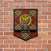 Clan MacGill Crest over Tartan Pennant (Insitu 1)