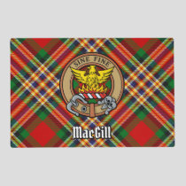Clan MacGill Crest over Tartan Placemat