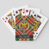 Clan MacGill Crest over Tartan Playing Cards