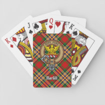 Clan MacGill Crest over Tartan Playing Cards