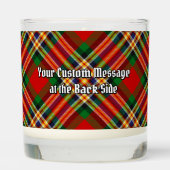 Clan MacGill Crest over Tartan Scented Candle (Back)