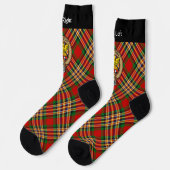Clan MacGill Crest over Tartan Socks (Left)