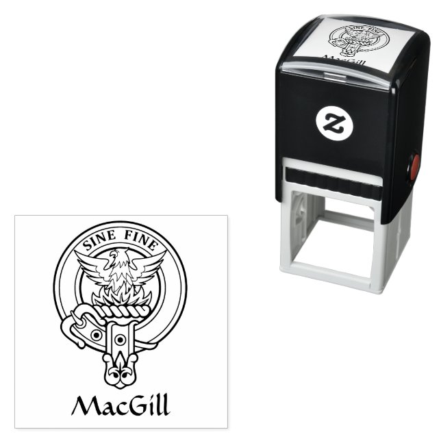 Clan MacGill Crest Self-inking Stamp (In Situ)