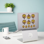 Clan MacGill Crest Sticker Set (Laptop On Desk)