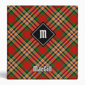 Clan MacGill Tartan 3 Ring Binder (Front)