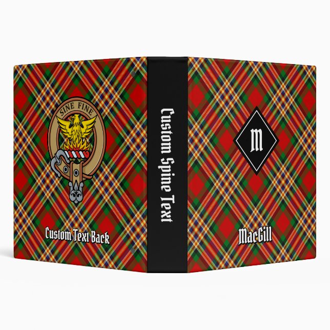 Clan MacGill Tartan 3 Ring Binder (Background)