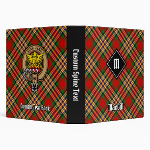 Clan MacGill Tartan 3 Ring Binder