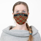 Clan MacGill Tartan Adult Cloth Face Mask (Worn)