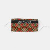 Clan MacGill Tartan Adult Cloth Face Mask (Front, Folded)
