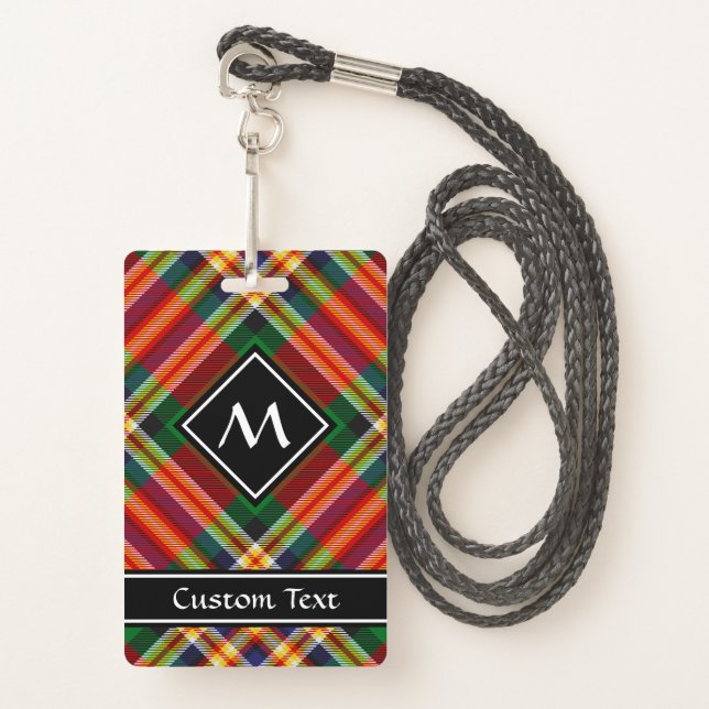 Clan MacGill Tartan Badge (Front with Lanyard)