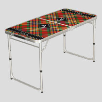 Clan MacGill Tartan Beer Pong Table