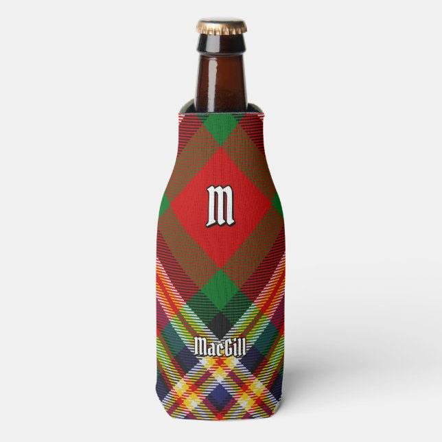 Clan MacGill Tartan Bottle Cooler (Bottle Front)