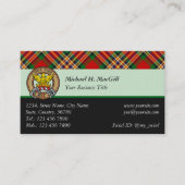 Clan MacGill Tartan Business Card (Front)
