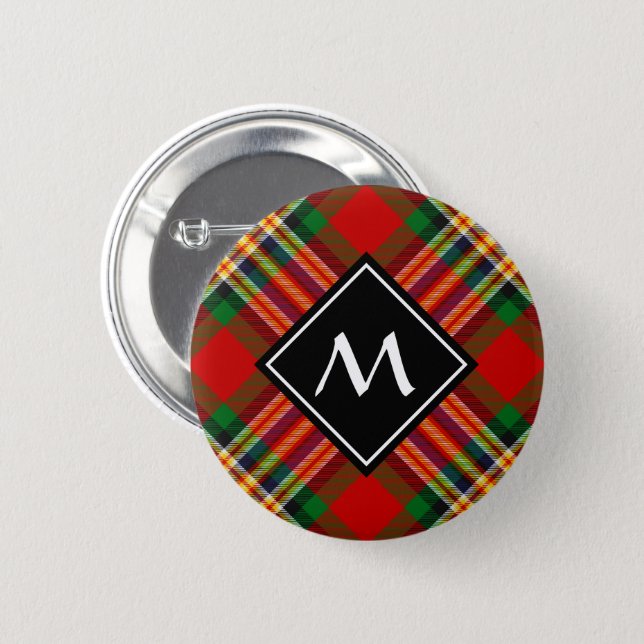 Clan MacGill Tartan Button (Front & Back)