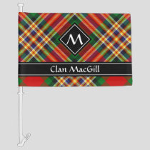 Clan MacGill Tartan Car Flag