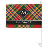 Clan MacGill Tartan Car Flag (Back)