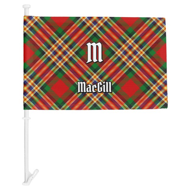 Clan MacGill Tartan Car Flag (Front)