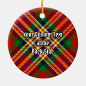 Clan MacGill Tartan Ceramic Ornament (Back)