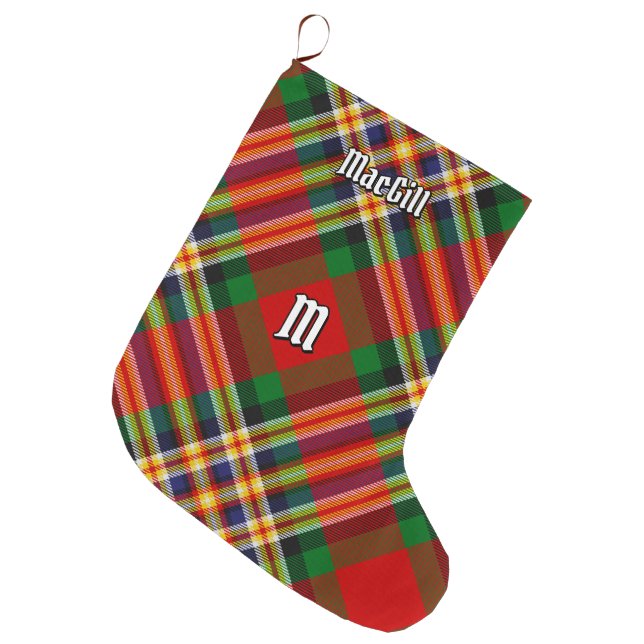 Clan MacGill Tartan Christmas Stocking (Front (Hanging))
