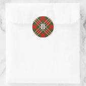 Clan MacGill Tartan Classic Round Sticker (Bag)