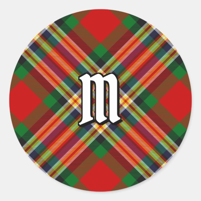 Clan MacGill Tartan Classic Round Sticker (Front)