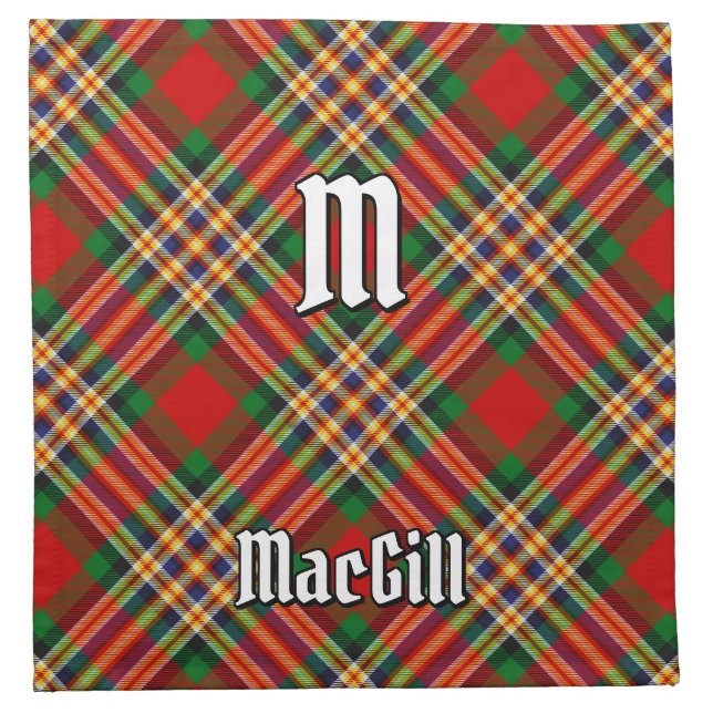 Clan MacGill Tartan Cloth Napkin (Front)