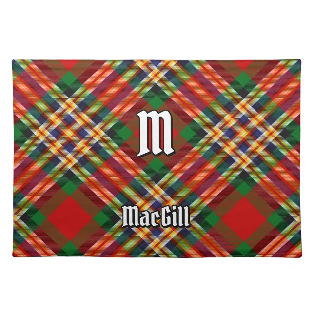 Clan MacGill Tartan Cloth Placemat (Front)