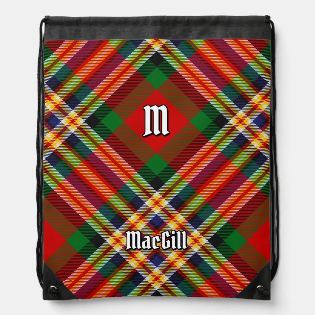 Clan MacGill Tartan Drawstring Bag (Front)