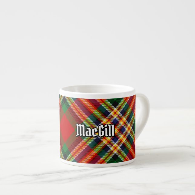 Clan MacGill Tartan Espresso Cup (Front Right)
