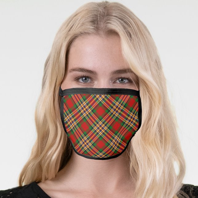 Clan MacGill Tartan Face Mask (Worn Her)