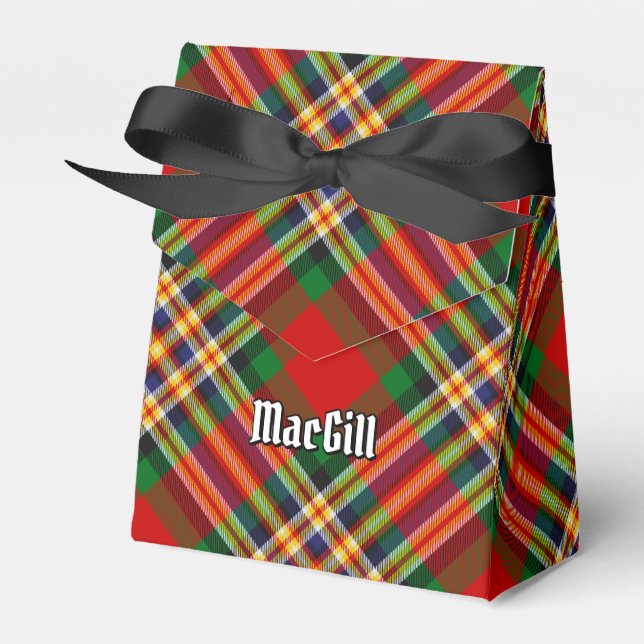 Clan MacGill Tartan Favor Box (Front Side)