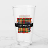 Clan MacGill Tartan Glass (Back)