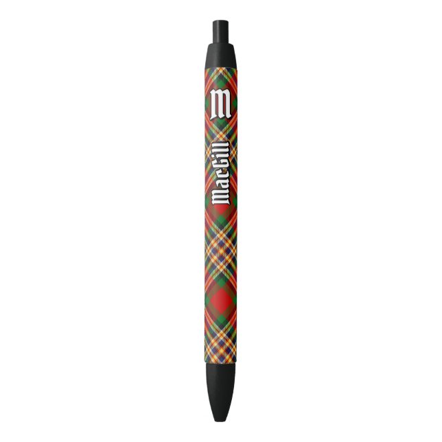 Clan MacGill Tartan Ink Pen (Front Vertical)