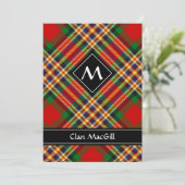 Clan MacGill Tartan Invitation (Standing Front)