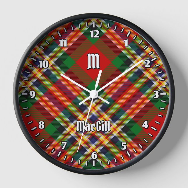 Clan MacGill Tartan Large Clock (Front)
