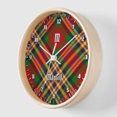 Clan MacGill Tartan Large Clock (Angle)