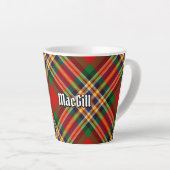 Clan MacGill Tartan Latte Mug (Right Angle)