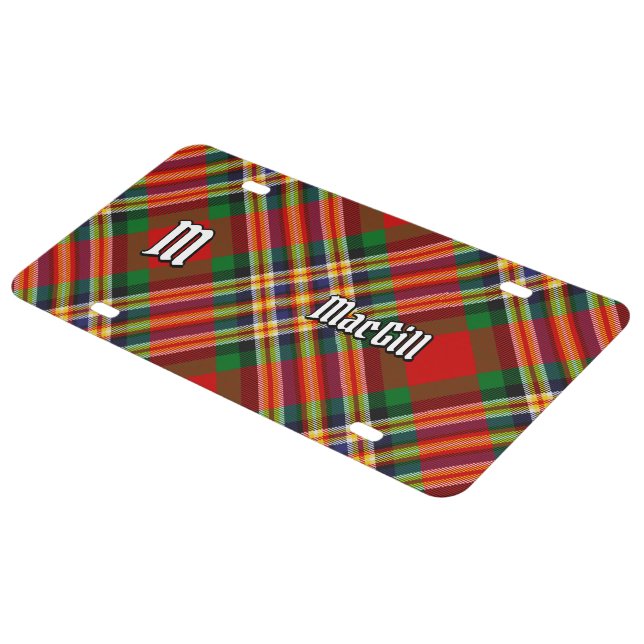 Clan MacGill Tartan License Plate (Side)